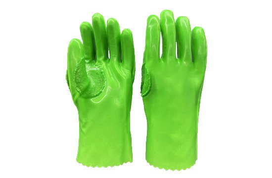 Fluorescent Green Oil Resistant Gloves-166