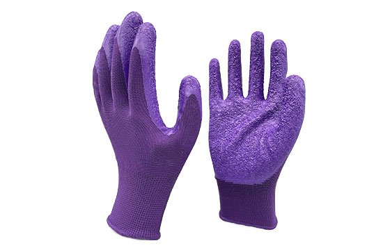 Nitrile wrinkled surface safety gloves-216