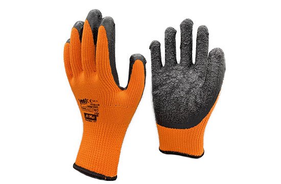 Latex Wrinkle Warm Safety Gloves-264