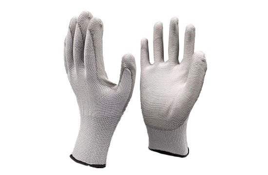 Grey Nitrile Safety Gloves-189