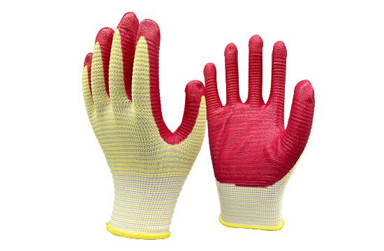 Nitrile work gloves