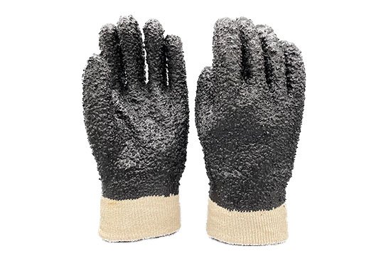 PVC Rib Cuff Anti-Slip Gloves